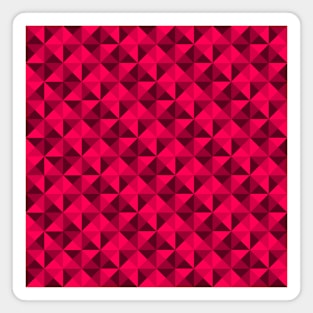 Geometric Triangle Pattern (Pink Shades) Magnet